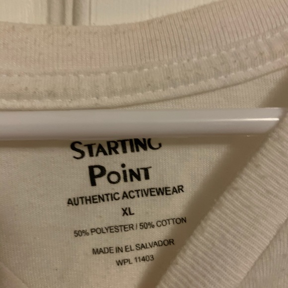 White vneck T-shirt - Picture 3 of 3